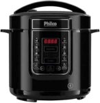 B076HYYY1J-Philco Panela de Pressão Digital Inox PPP01P 6L Preto 220V