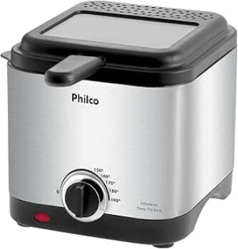 B076HZP5L6-Fritadeira Deep Fry Inox 1.8L Preto 220V Philco