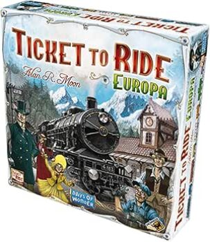 B07CK1RCNB-Galápagos Ticket To Ride: Europa Jogo De Tabuleiro 2 a 5 Jogadores 30 Minutos