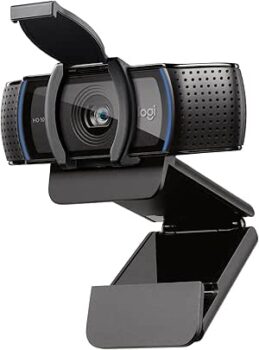 B07K986YLL-Logitech Webcam C920S Full HD Com Microfone