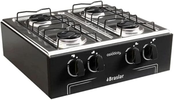 B07QB4X554-Braslar Fogão Portátil Asiático Junior 4 Bocas Preto