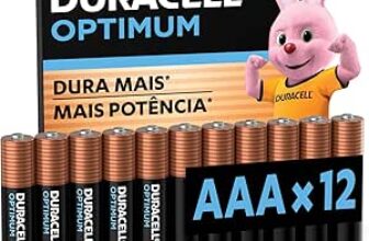 B0BXWRD4PP-Duracell Pilha Optimum AAA Palito 12 Unidades