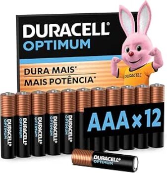 B0BXWRD4PP-Duracell Pilha Optimum AAA Palito 12 Unidades