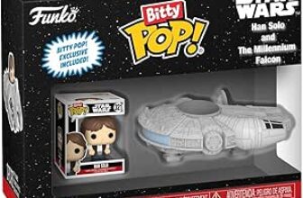 B0CQS1S9QW-Funko Pop! Bitty Ride: Star Wars - Han Solo With Millenium Falcon