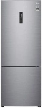 B0CR1X354H-Geladeira LG 451L Frost Free Inverter Inverse Inox Look 220V