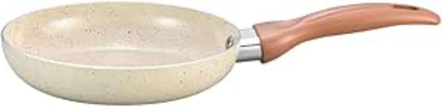 B0DLXN2JNX-Oikos Frigideira Antiaderente Terrara 18cm Cerâmica 5 Camadas Bege