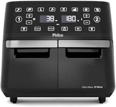B0DMWMLDYZ-Air Fryer Philco 14L 4 Em 1 Painel Digital 127V