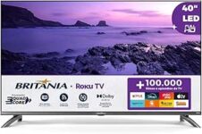 B0DPGKCKL9-Smart TV 40” Britânia Roku TV LED Dolby Audio BTV40M9GR2CGB