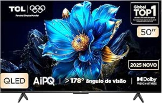 B0F1H26GFQ-TCL 50 Polegadas Qled 4K P7K Wifi Bluetooth Google Tv Hdr10+ Dolby Atmos Dolb...