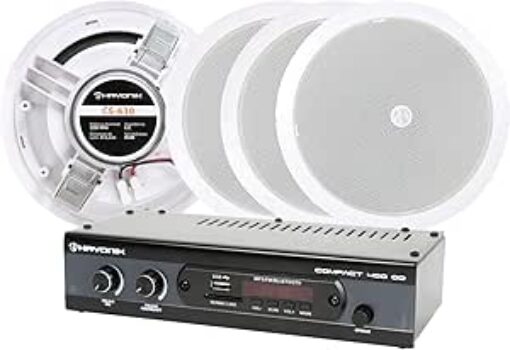 B0F49KJRJH-Hayonik Kit Som Ambiente Amplificador 400 Od 4 Arandelas Cs-630