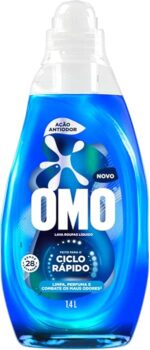 B0FJ7SSWVZ-Omo Ciclo Rápido Ação Antiodor Lava-Roupas Líquido Frasco 1.4L