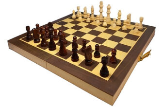 MLB17455702-Jogo De Xadrez E Damas Profissional 2 Em 1 Hoyle Games