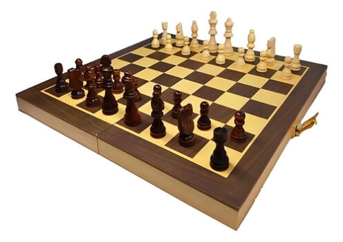 MLB17455702-Jogo De Xadrez E Damas Profissional 2 Em 1 Hoyle Games