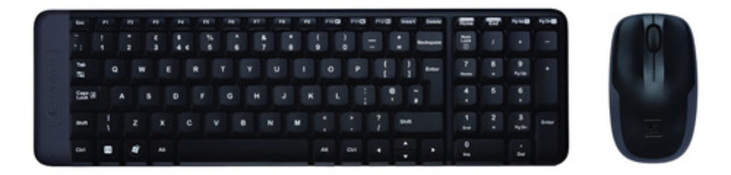 MLB18610828-Logitech MK220 Kit Teclado e Mouse Sem Fio