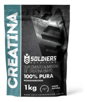 MLB18725310-Creatina Monohidratada Soldiers Nutrition 1Kg Pura Sem sabor