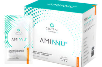 MLB19548675-AMINNU® Tradicional - Suplemento Alimentar 30 Sachês Sabor Tangerina