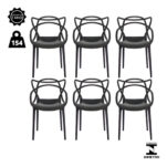 MLB19805115-Kit 6 Cadeiras Allegra Master Empilhável Polipropileno WAW
