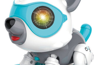 MLB22100429-Robô Dog Interativo Fenix Branco Com Azul