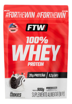 MLB24167110-FTW Whey Protein Concentrado Refil 900g Cookies