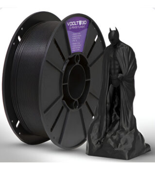 MLB24741975-Voolt Filamento PLA Velvet Preto 1kg 1.75mm Nacional