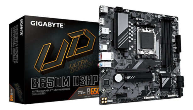 MLB29680759-Gigabyte Placa-Mãe B650M D3HP AM5 DDR5 M-ATX Rev. 1.0