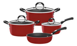 MLB33311094-Tramontina Monaco Jogo de Panelas Antiaderente 4 Peças Vermelho