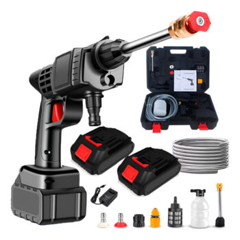 MLB3621404839-Lavadora Lava Jato Portátil Pressão 2 Baterias + Maleta