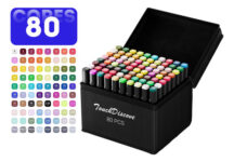 MLB4065619427-Conjunto Canetas Marcador Canetinha Ponta Dupla 80 Cores Kit