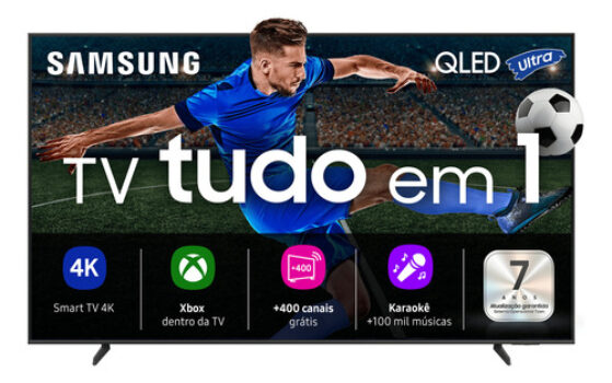 MLB48957044-Samsung Vision AI Smart TV 50" QLED 4K Bivolt