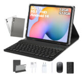 MLB5533701992-BML Tablet A9 10.1" 5G 12GB+512GB com Teclado e Case