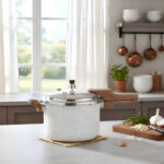 MLB58330076-Mimo Style Panela Pressão Antiaderente Mármol 4.2l