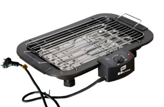 MLB58472282-Churrasqueira Elétrica Grelha Anti Fumaça 2000w Rotativa