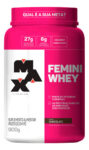MLB6099965-Max Titanium Femini Whey Protein 900g Sabor Chocolate