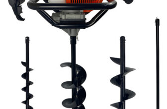 MLBU1423714798-Perfurador Solo Trado Gasolina 52cc C/3 Brocas + Extensão 1m