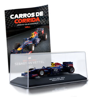 MLBU2948531587-Luppa Carros de Corrida Red Bull RB9 Vettel Miniatura Azul