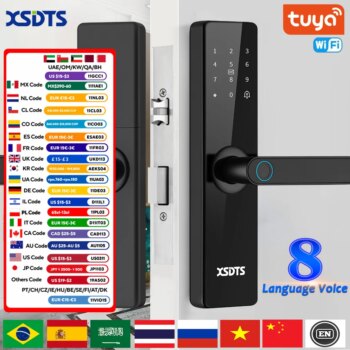 1005002676337744-Fechadura Inteligente Eletrônica Tuya Wifi Biometria