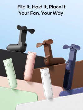 1005003663674012-JISULIFE Ventilador Portátil F8X 4500mAh 3 em 1
