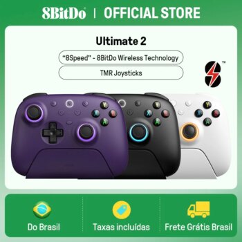 1005003913546013-8BitDo Ultimate 2 Wireless Controller para PC e Android com joysticks TMR