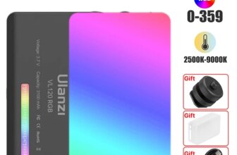 1005004996504530-Ulanzi VL120 Luz de Vídeo LED RGB 2500K-9000K