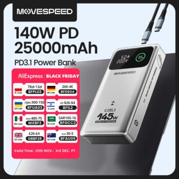1005005473161632-Movespeed M25Pro Power Bank 25000mAh PD3.1 140W