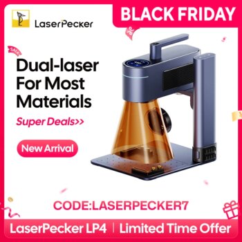 1005005631246805-LASERPECKER LP4 Máquina de Gravação a Laser Dupla Portátil