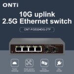 1005005979888507-Switch de rede ONTI 2x SFP+ 10 Gigabits + 4x Lan 2