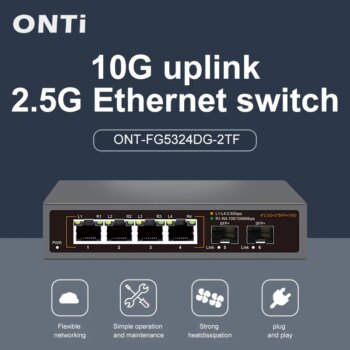 1005005979888507-Switch de rede ONTI 2x SFP+ 10 Gigabits + 4x Lan 2