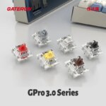 1005006252612688-110pcs Switches para teclado optico Gateron V3 PRO 3 pinos  Yellow/Clear/Silver