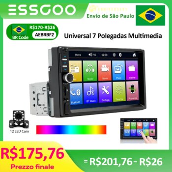 1005008166345769-Essgoo Multimídia Automotiva 7 Polegadas 1 DIN HD MP5