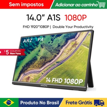 1005008515282731-ARZOPA Monitor Portátil A1S 14.0'' FHD IPS USB C HDMI