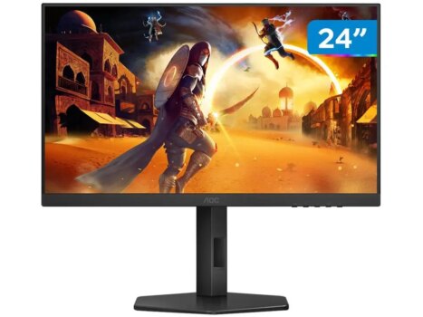 1005008552607383-Monitor Gamer AOC 24" Full HD 180Hz Gaming G4 24G4/P HDMI DisplayPort Base Ajustável