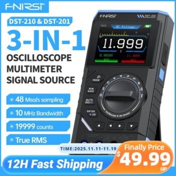 1005008552781414-FNIRSI DST-210/DST-201 Multímetro Osciloscópio Gerador de Sinal