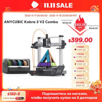 1005009022450211-Anycubic Kobra 3 V2 Combo