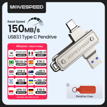 1005009110731940-Movespeed Pendrive OTG USB 3.1 Tipo C 150MB/s 256GB